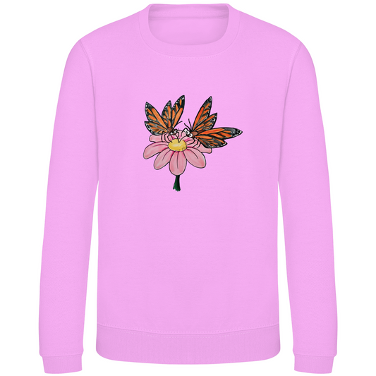 Kinder Sweatshirt Krabbelcrew Schmetterlinge