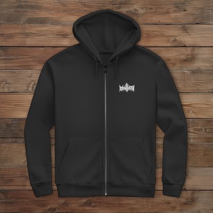 Herren Zipper Hoodie Black Metal Healing