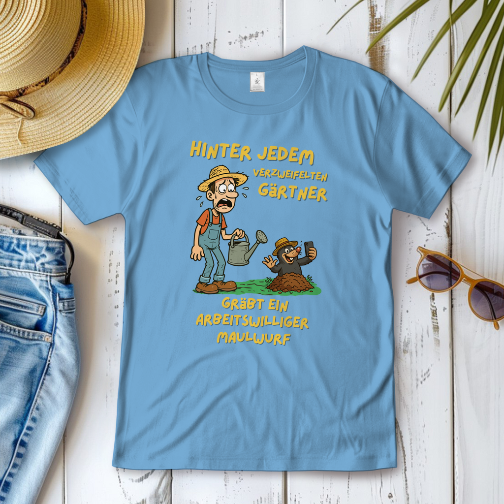 Damen T-Shirt Maulwurf  vs. Gärtner