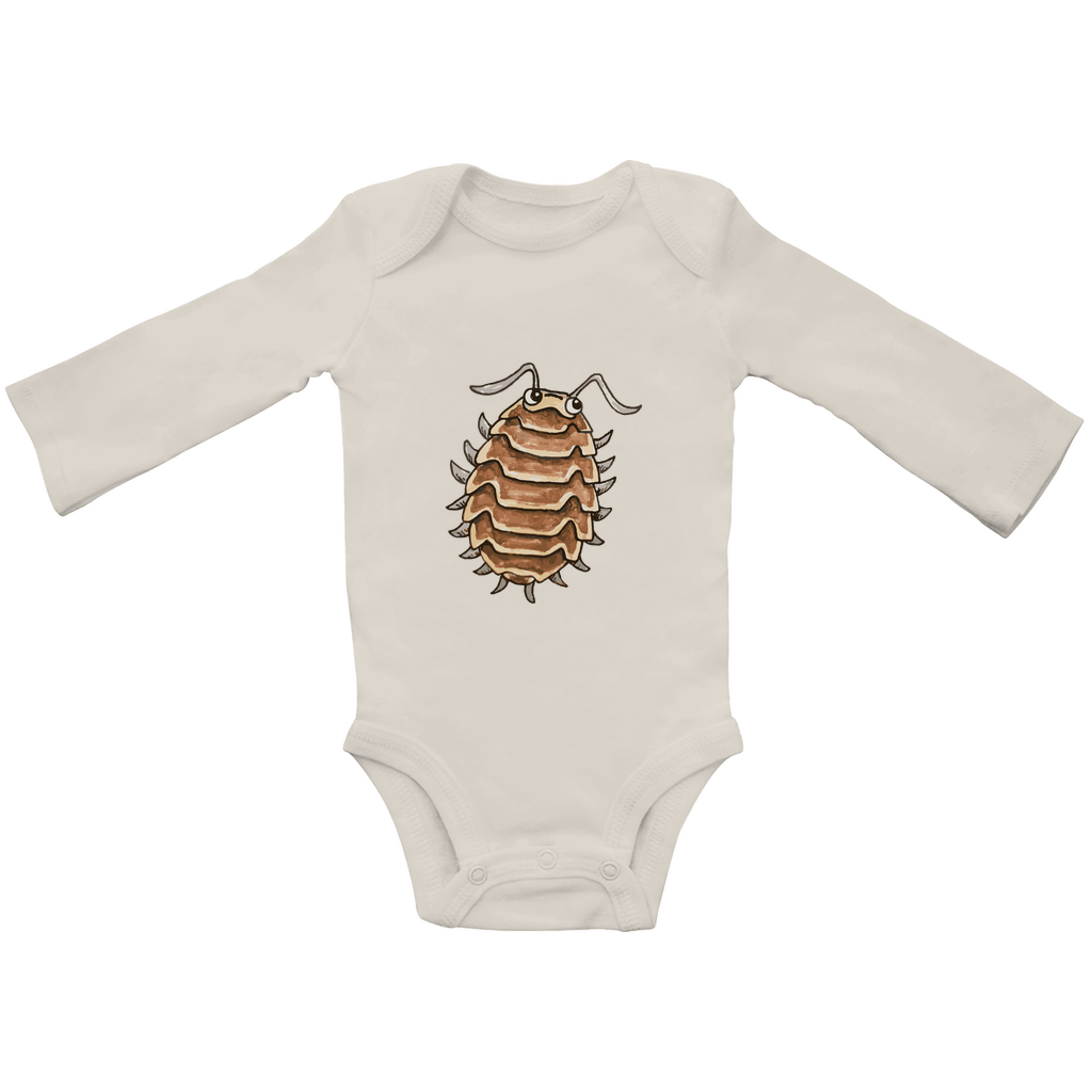 Baby Bio Bodysuite Langarm Krabbelcrew Kellerassel