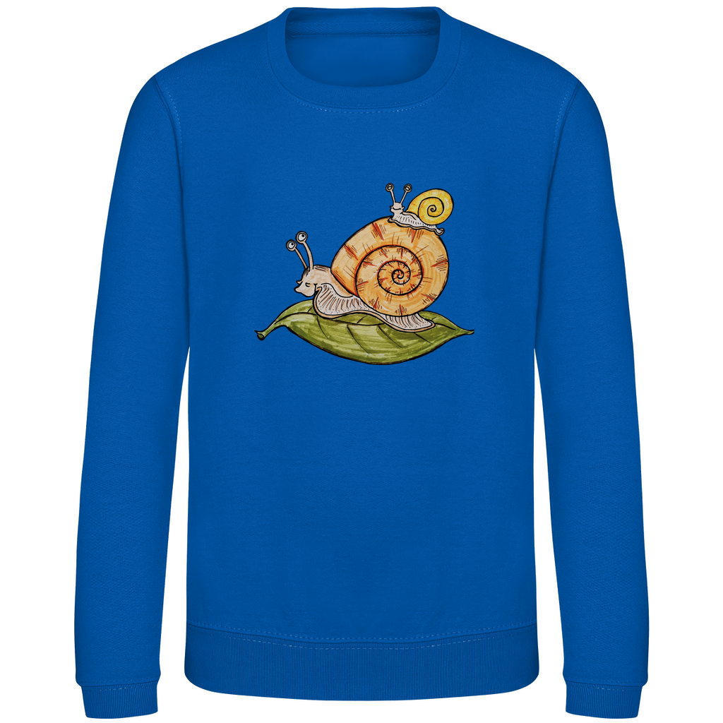 Kinder Sweatshirt Krabbelcrew Schnecke on Tour