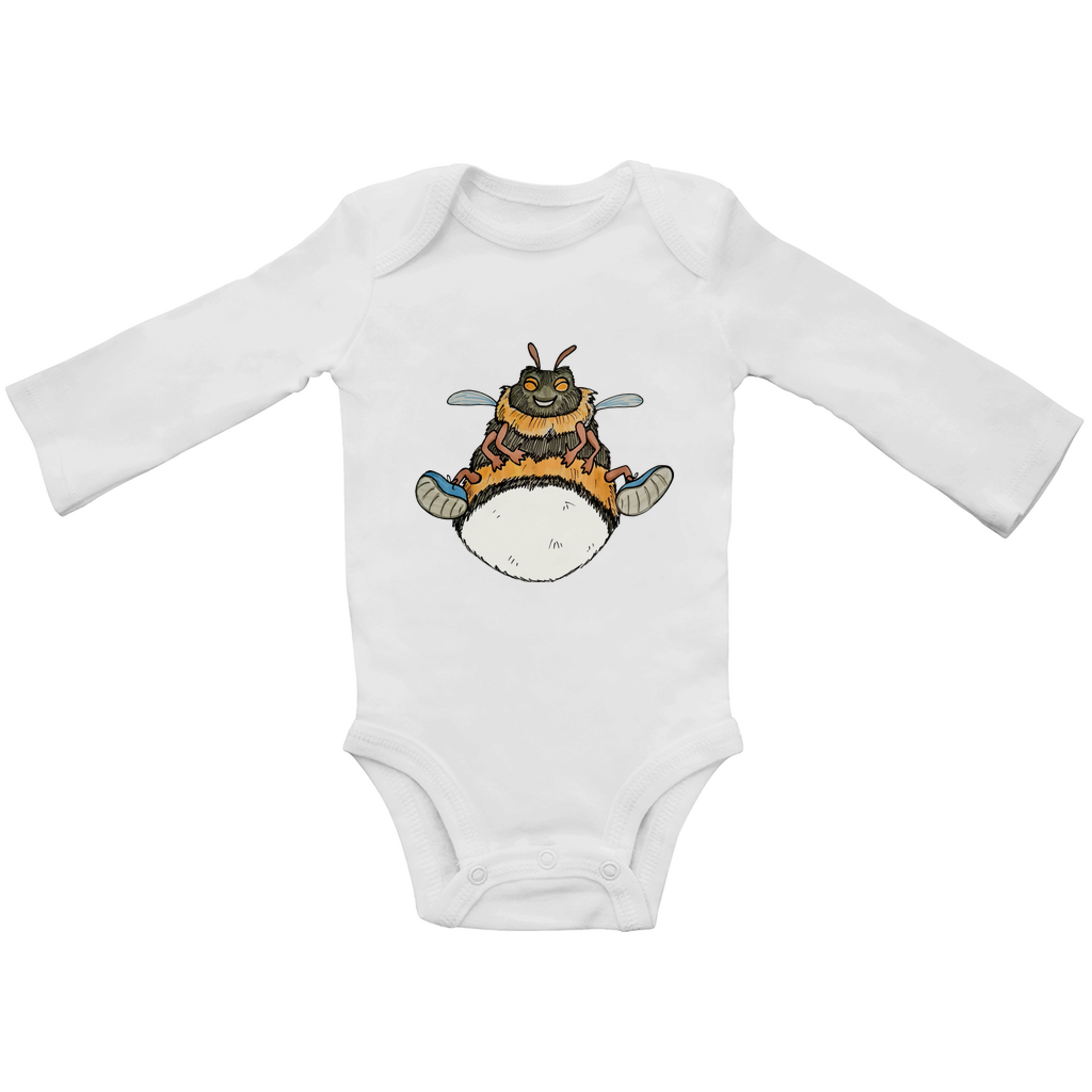 Baby Bio Bodysuite Langarm Krabbelcrew Buddi die Hummel