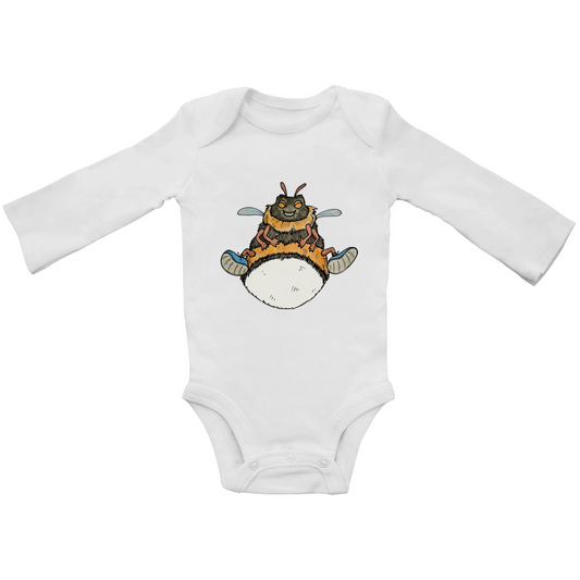 Baby Bio Bodysuite Langarm Krabbelcrew Buddi die Hummel