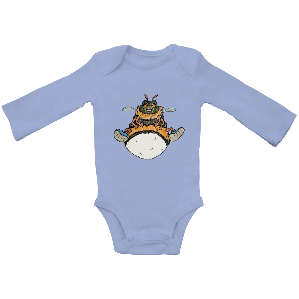 Baby Bio Bodysuite Langarm Krabbelcrew Buddi die Hummel
