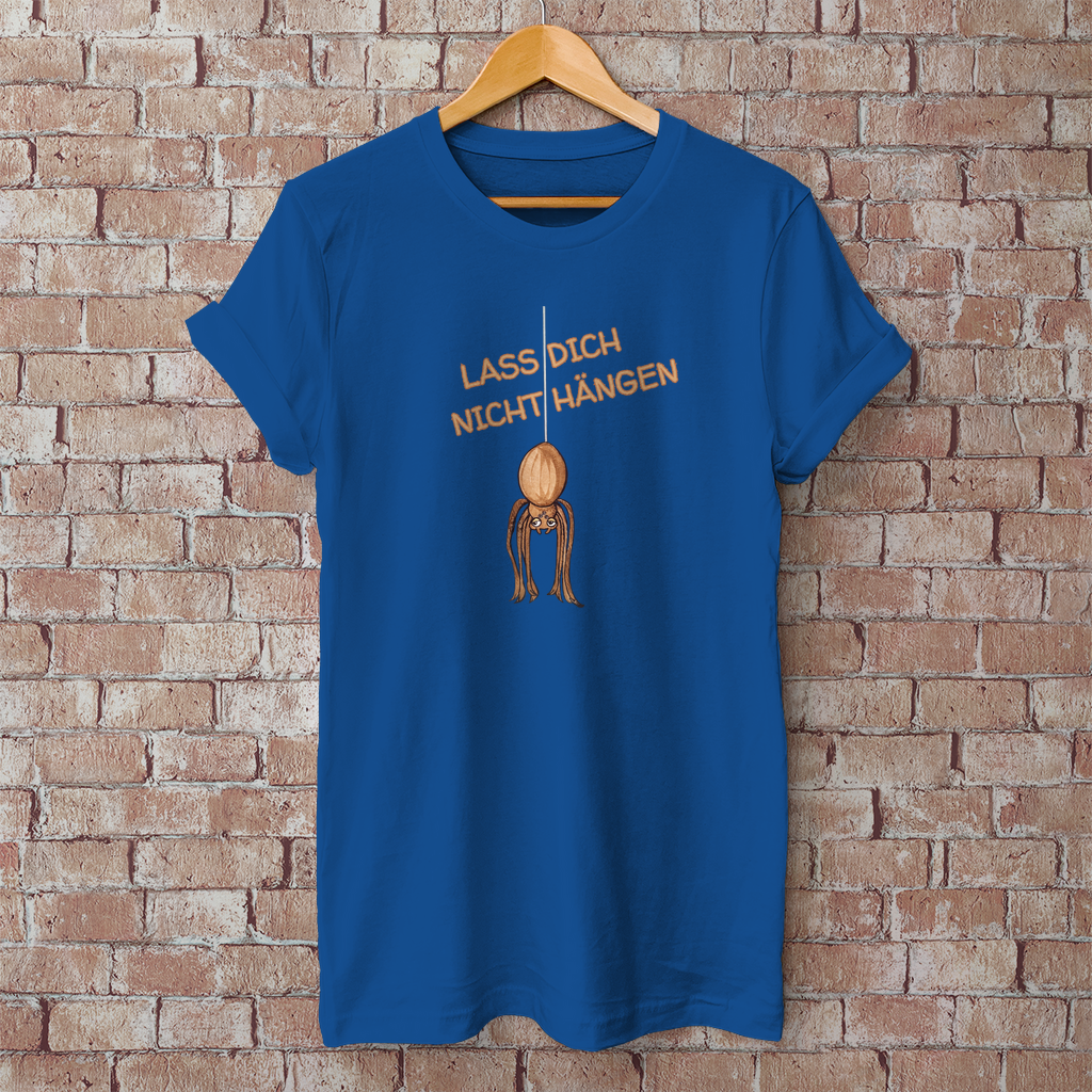 Herren T-Shirt Krabbelcrew Hausspinne - Lass dich nicht Hängen