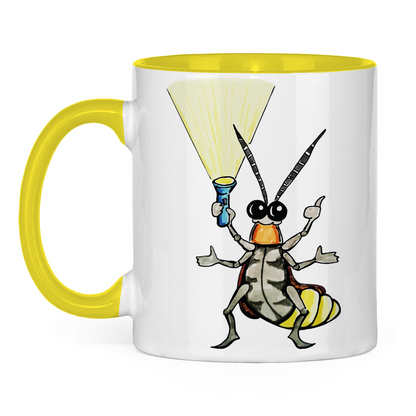 Tasse zweifarbig Krabbelcrew Gerti Glühwürmchen