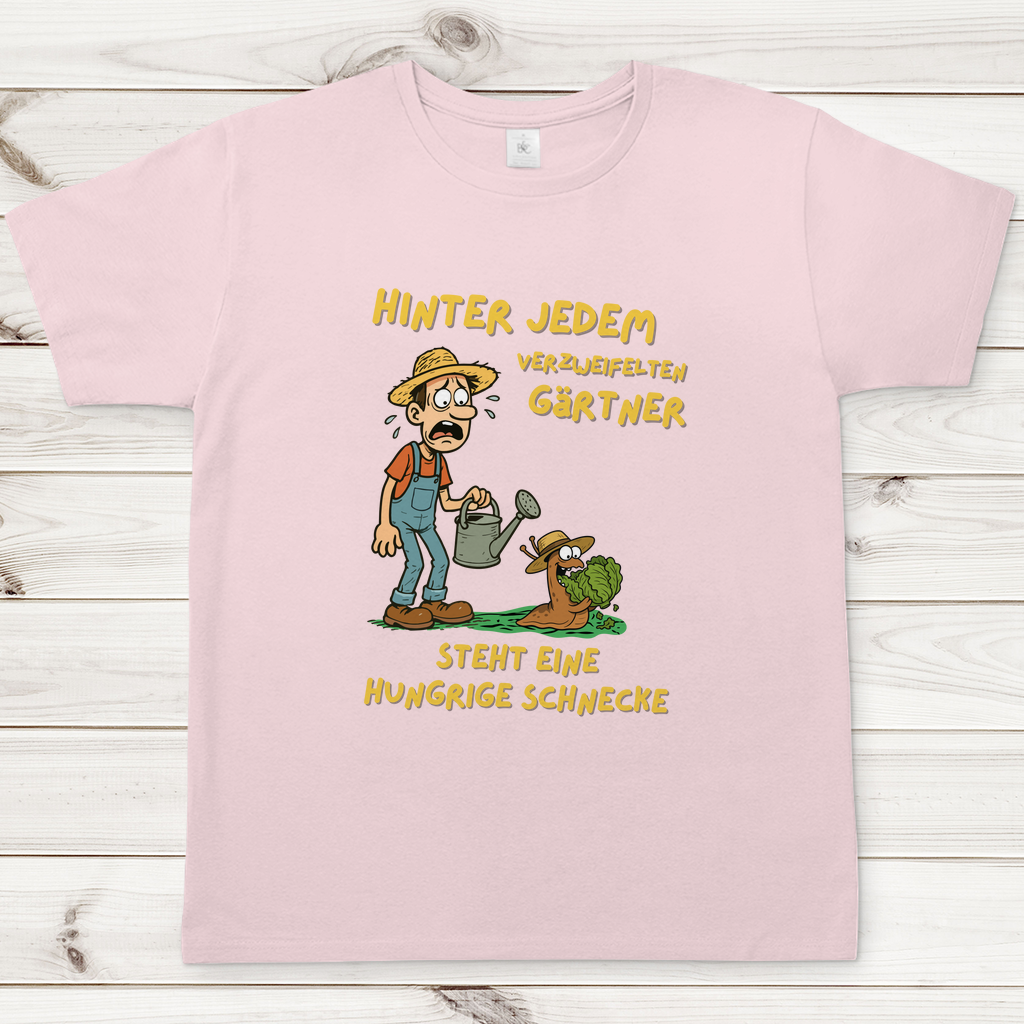 Herren T-Shirt Schnecke vs. Gärtner
