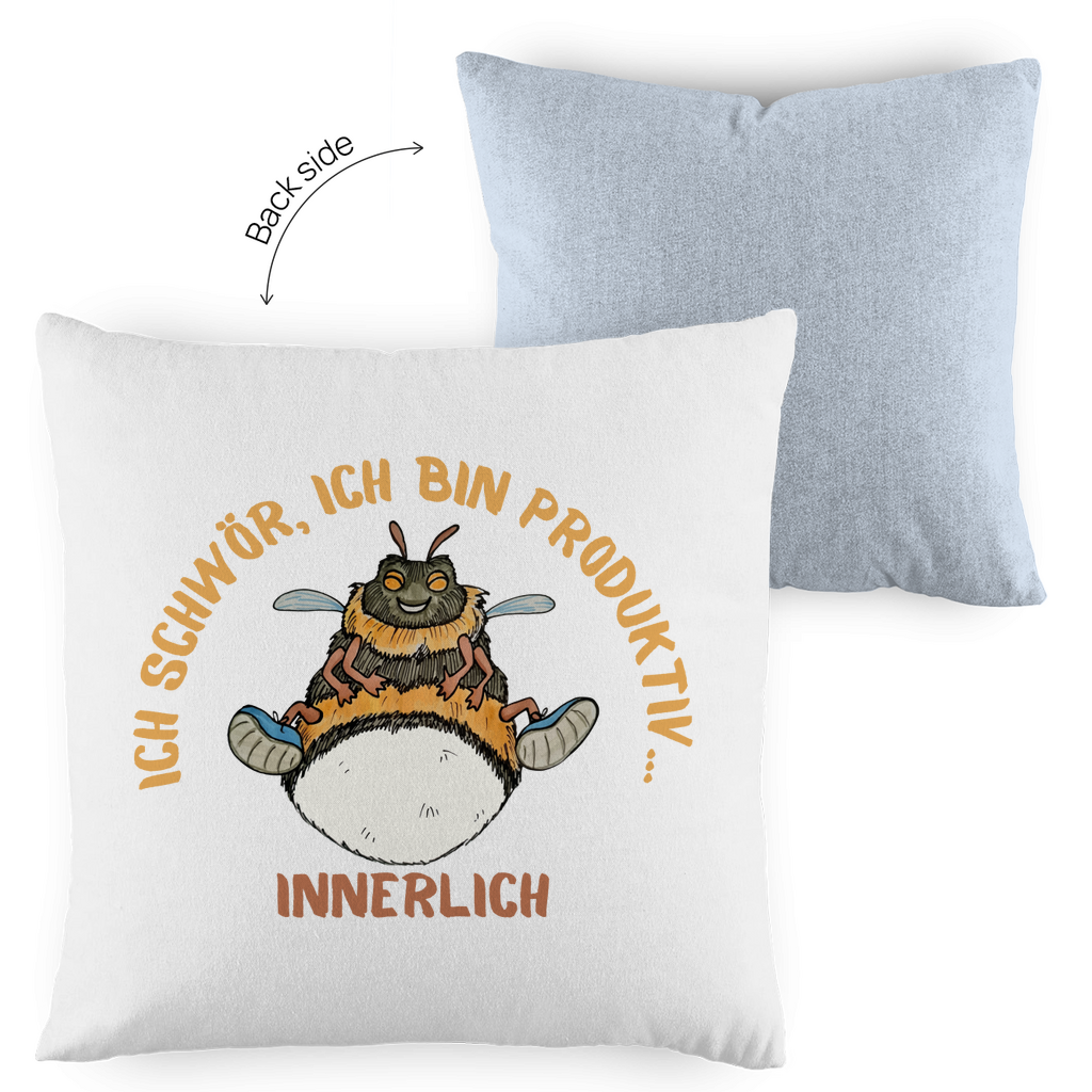 Kopfkissen zweifarbig Krabbelcrew Buddi die Hummel