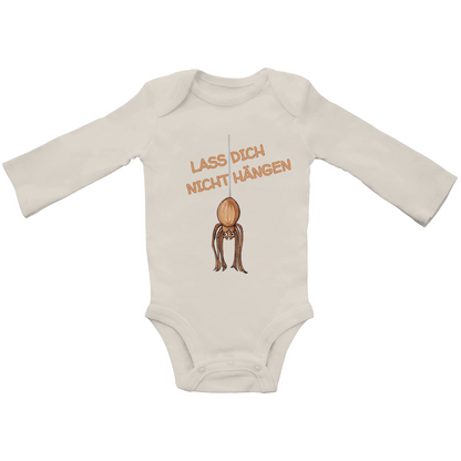 Baby Bio Bodysuite Langarm Krabbelcrew Hausspinne - Lass dich nicht Hängen