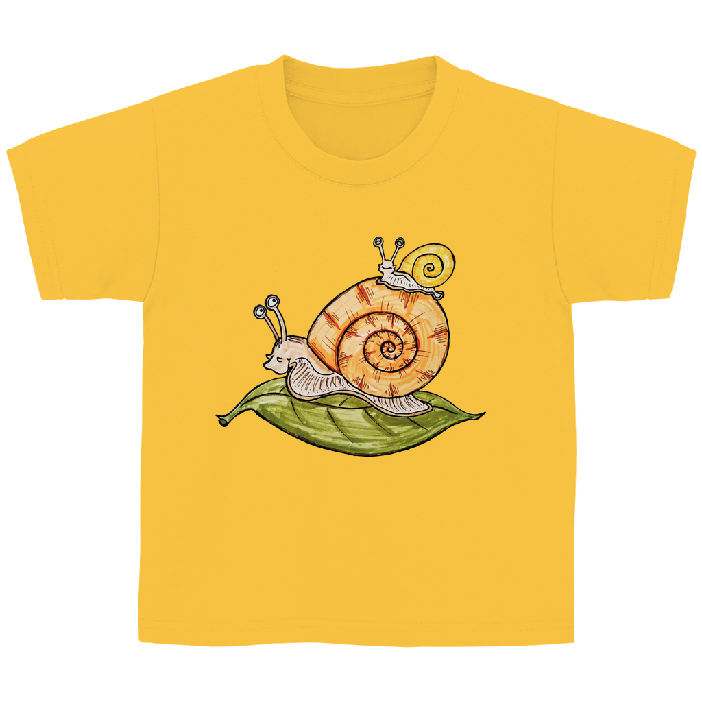 Kinder T-Shirt Krabbelcrew Schnecke on Tour