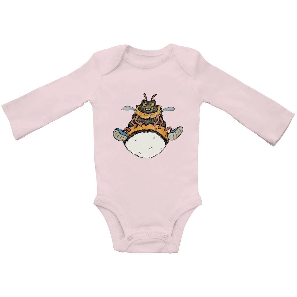 Baby Bio Bodysuite Langarm Krabbelcrew Buddi die Hummel